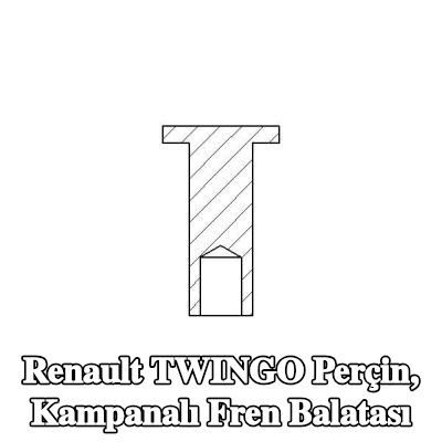 TEXTAR Perçin, kampanalı fren balatası — Renault Twingo