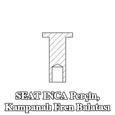 TEXTAR Perçin, kampanalı fren balatası — SEAT Inca