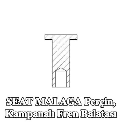 TEXTAR Perçin, kampanalı fren balatası — SEAT Malaga