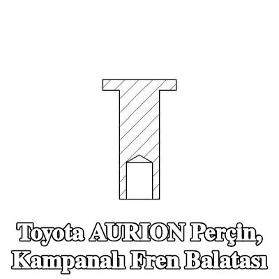 TEXTAR Perçin, kampanalı fren balatası — Toyota Aurion