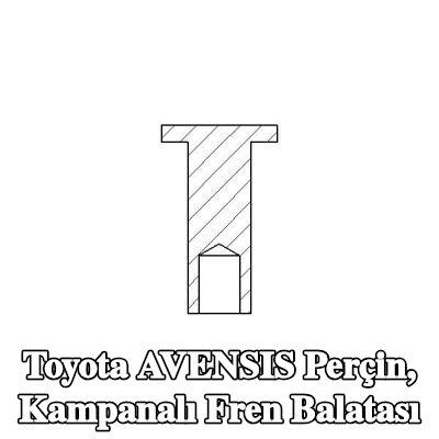 TEXTAR Perçin, kampanalı fren balatası — Toyota Avensis