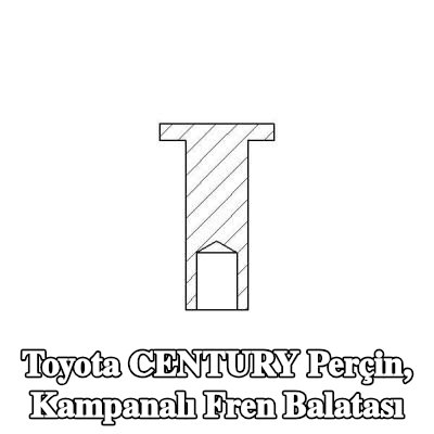 TEXTAR Perçin, kampanalı fren balatası — Toyota Century