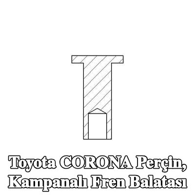 TEXTAR Perçin, kampanalı fren balatası — Toyota Corona