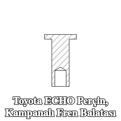 TEXTAR Perçin, kampanalı fren balatası — Toyota Echo