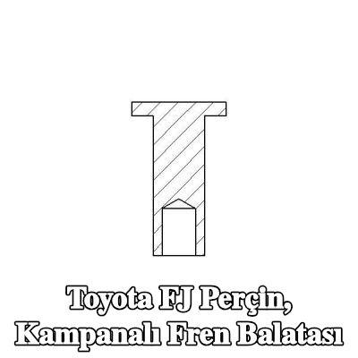 TEXTAR Perçin, kampanalı fren balatası — Toyota Fj