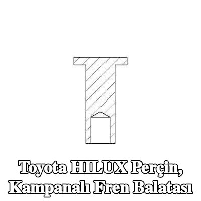 TEXTAR Perçin, kampanalı fren balatası — Toyota Hilux