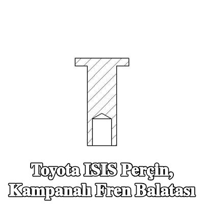 TEXTAR Perçin, kampanalı fren balatası — Toyota Isis