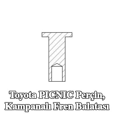 TEXTAR Perçin, kampanalı fren balatası — Toyota Picnic