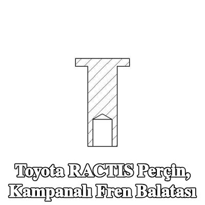 TEXTAR Perçin, kampanalı fren balatası — Toyota Ractis
