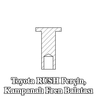 TEXTAR Perçin, kampanalı fren balatası — Toyota Rush