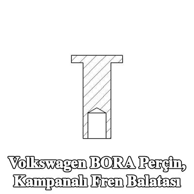 TEXTAR Perçin, kampanalı fren balatası — Volkswagen Bora