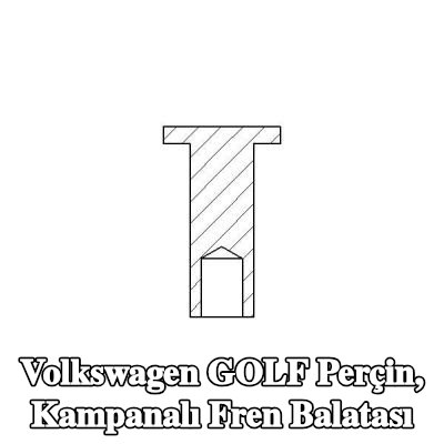 TEXTAR Perçin, kampanalı fren balatası — Volkswagen Golf