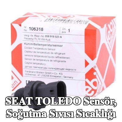 FEBI BILSTEIN Sensör, conta halkalı soğutma suyu sıcaklığı — 2016 SEAT Toledo