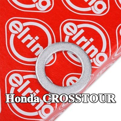 ELRING حشية سدادة حوض الزيت من الألومنيوم, Inner Diameter: 14mm — Honda Crosstour