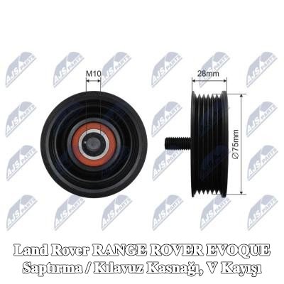 NTY Saptırma / Kılavuz Kasnağı, V kayışı — Land Rover Range Rover Evoque