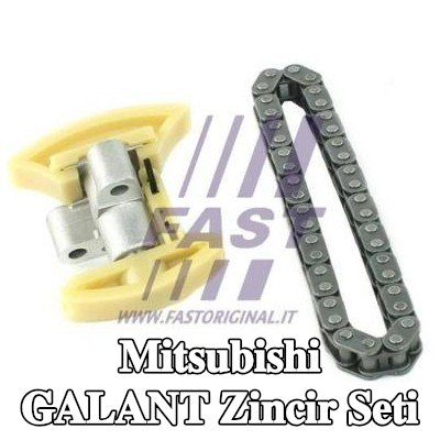 FAST Zincir gergisi içeren zamanlama zinciri kiti, dişliler olmadan — 1990 Mitsubishi Galant