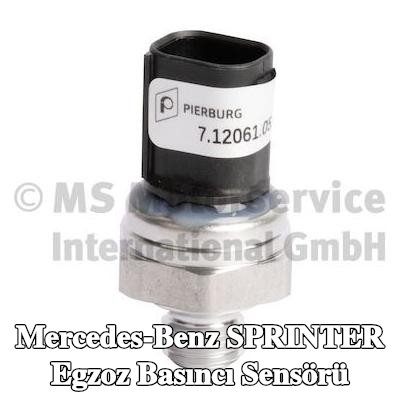 PIERBURG Aksesuarsız egzoz basınç sensörü — 2002 Mercedes-Benz Sprinter