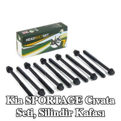 BGA Cıvata Kiti, silindir kafası M12 — 2004 Kia Sportage
