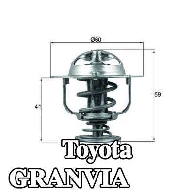 MAHLE ثرموستات 82°C, 60mm, 30mm, مع حشية/مانع تسرب — Toyota Granvia