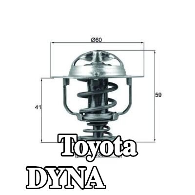 MAHLE ثرموستات 82°C, 60mm, 30mm, مع حشية/مانع تسرب — Toyota Dyna