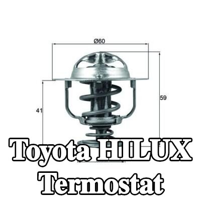 MAHLE Termostat 82°C, 60mm, 30mm, contalı/sızdırmaz — 2012 Toyota Hilux