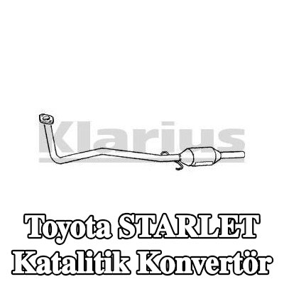 VEGAZ Sabitleme/montaj malzemesi dahil katalitik konvertör — Toyota Starlet
