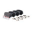 BOSCH Fren balatası seti 16, 8mm, gıcırtı önleyici plaka ile, cıvata/vida ile, aksesuarlarla, yaylı — Opel Agila (6)