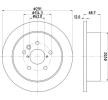 HELLA Fren diski PRO, Outer Diameter: 291mm, düz, Kaplamalı, tekerlek yatağı olmadan, tekerlek göbeği olmadan, tekerlek saplamaları olmadan — 2003 Toyota Sienna (4)