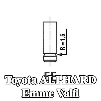 FRECCIA Emme valfi Nitrürlenmiş valf gövdesi — Toyota Alphard