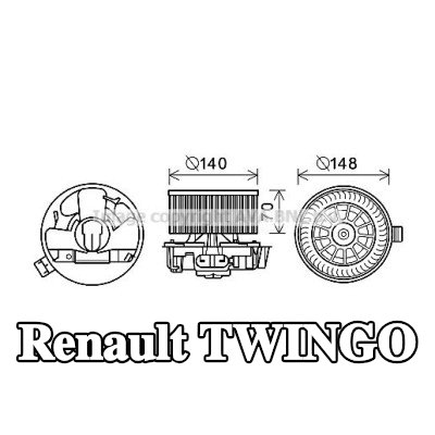 PRASCO محرك منفاخ التدفئة — Renault Twingo