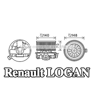 PRASCO محرك منفاخ التدفئة — 2004 Renault Logan
