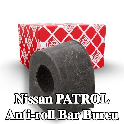 FEBI BILSTEIN Ön aks stabilizatör çubuğu burcu, 20mm, Kauçuk — Nissan Patrol