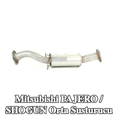 WALKER Orta susturucu 650mm, montaj parçaları olmadan — 2000 Mitsubishi Pajero / Shogun
