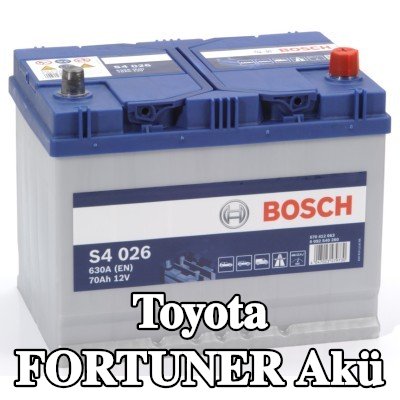 BOSCH Akü S4, 026 — 2004 Toyota Fortuner