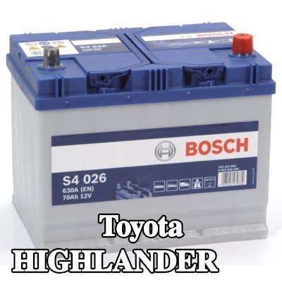BOSCH بطارية S4, 026 — 2011 Toyota Highlander