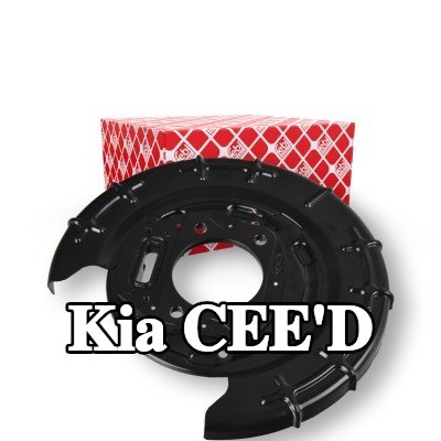 FEBI BILSTEIN لوحة دعم قرص الفرامل للمحور الخلفي الأيسر — 2011 Kia Cee'd