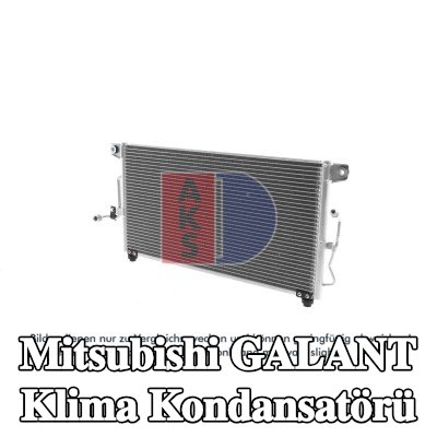 AKS DASIS Kurutucusuz klima kondansatörü — 1995 Mitsubishi Galant