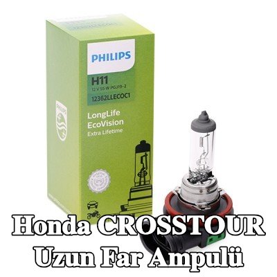 PHILIPS Uzun far ampulü LongLife EcoVision, H11, 55W, 12V — Honda Crosstour