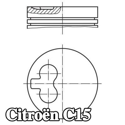 MAHLE مكبس بدون قناة تبريد — Citroën C15