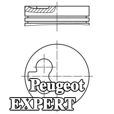 MAHLE مكبس بدون قناة تبريد — 2000 Peugeot Expert