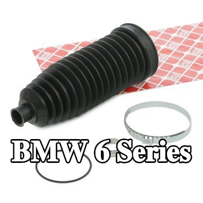 FEBI BILSTEIN طقم غطاء حامل التوجيه المحور الأمامي الأيسر, مع مشابك — 2003 BMW 6 Series