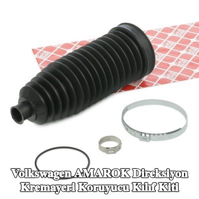 FEBI BILSTEIN Sol ön aks direksiyon kremayeri kılıfı kiti, kelepçeli — Volkswagen Amarok