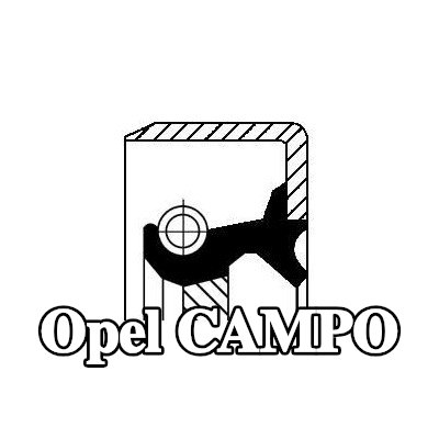 CORTECO حشية العمود، الترس التفاضلي — Opel Campo
