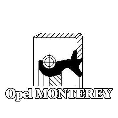 CORTECO حشية العمود، الترس التفاضلي — Opel Monterey