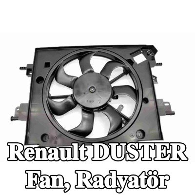 VEMO Fan, radyatör fan kapağı dahil radyatör, direnç olmadan — Renault Duster