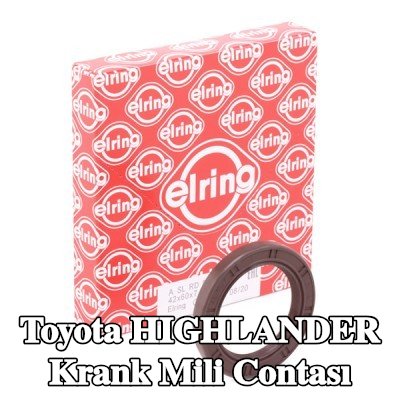 ELRING FPM (florlu kauçuk) krank mili contası — Toyota Highlander