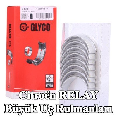 GLYCO Bronz kaplı çelik sırtlı büyük uç rulmanları — 2002 Citroën Relay