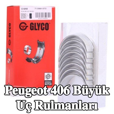 GLYCO Bronz kaplı çelik sırtlı büyük uç rulmanları — Peugeot 406