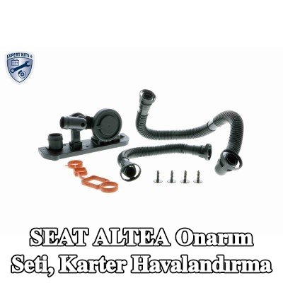 VAICO Onarım Seti, karter havalandırması Silindir Kafası, contalı/sızdırmaz, hortumlu, cıvata/vida ile — 2008 SEAT Altea