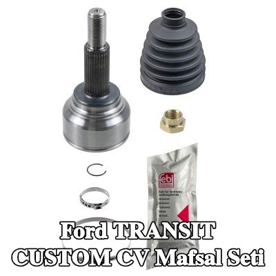FEBI BILSTEIN Ön aks sol CV mafsal kiti, Tekerlek Tarafı, somunlu, gres ile — Ford Transit Custom